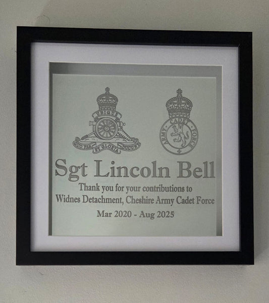 Mirrored Regimental Presentation Peice