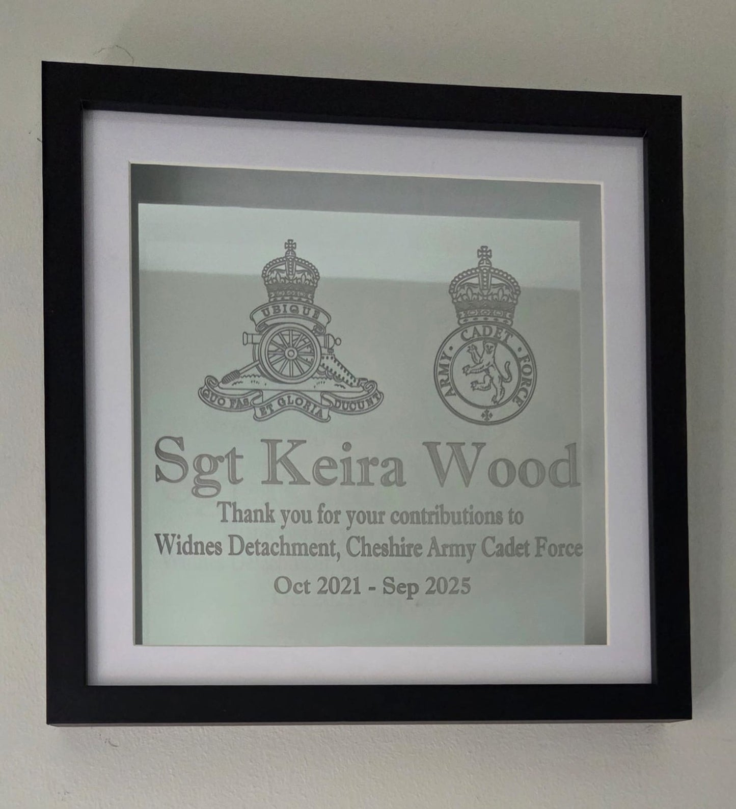 Mirrored Regimental Presentation Peice