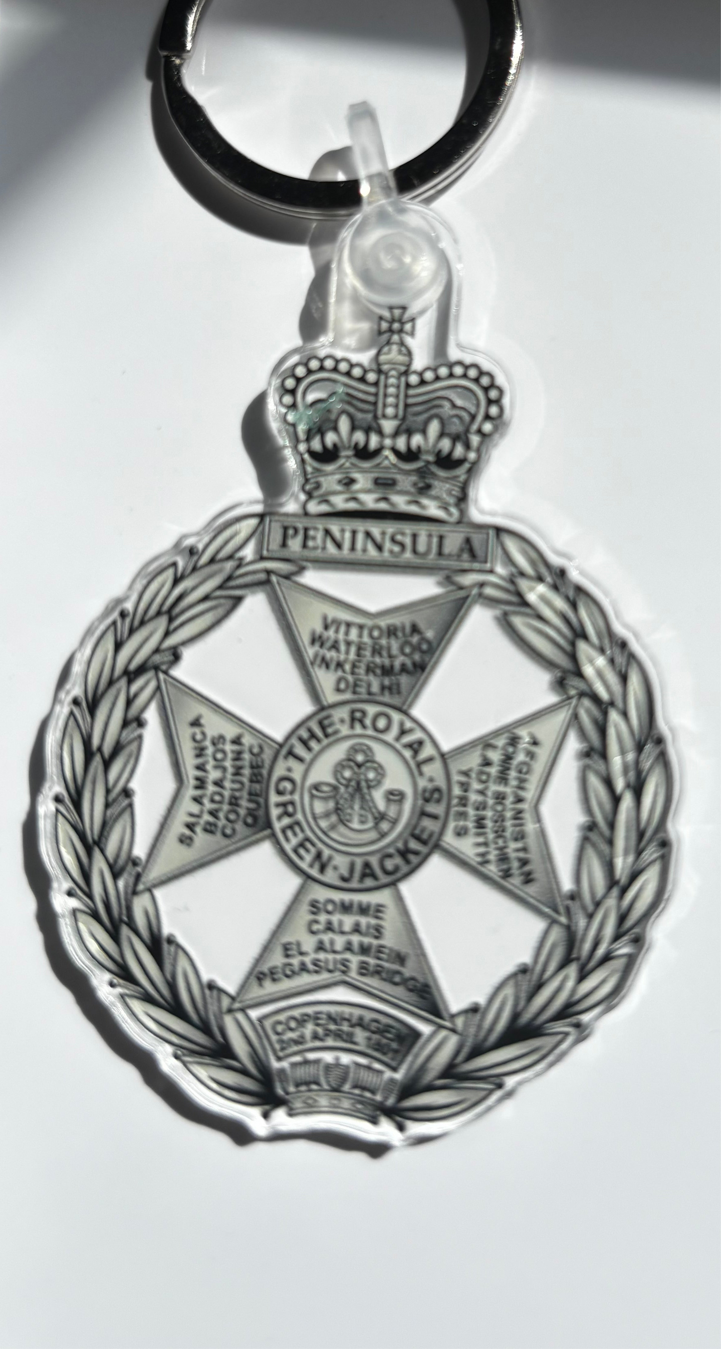 Royal Green Jacket Keyring