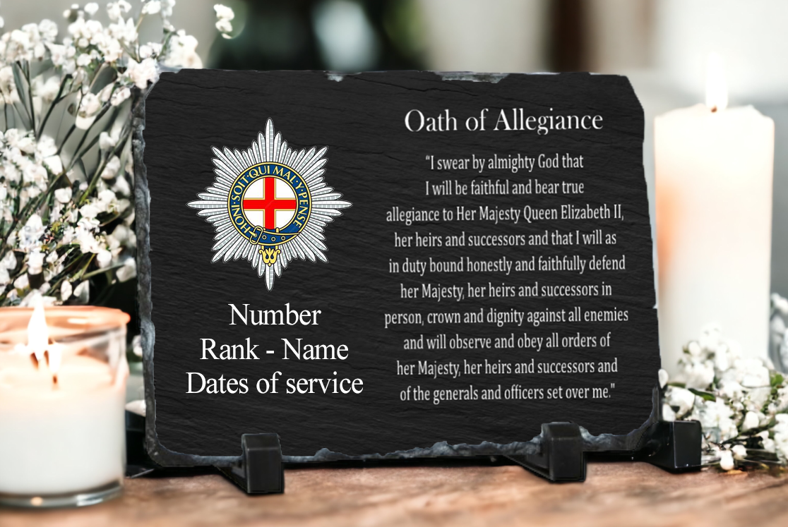Coldstream Guards Personalised Oath of Allegiance