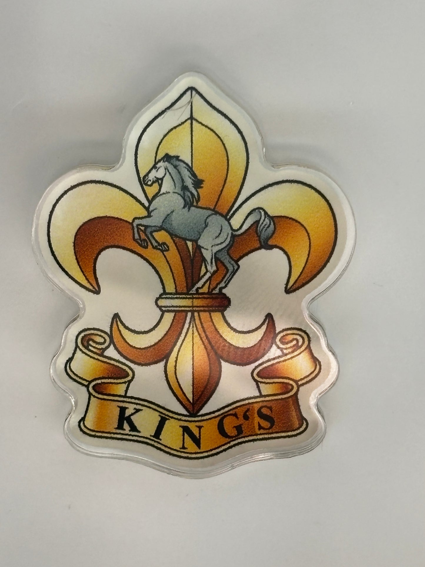 King’s Regiment pin badge
