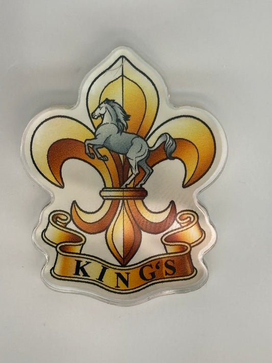 King’s Regiment pin badge
