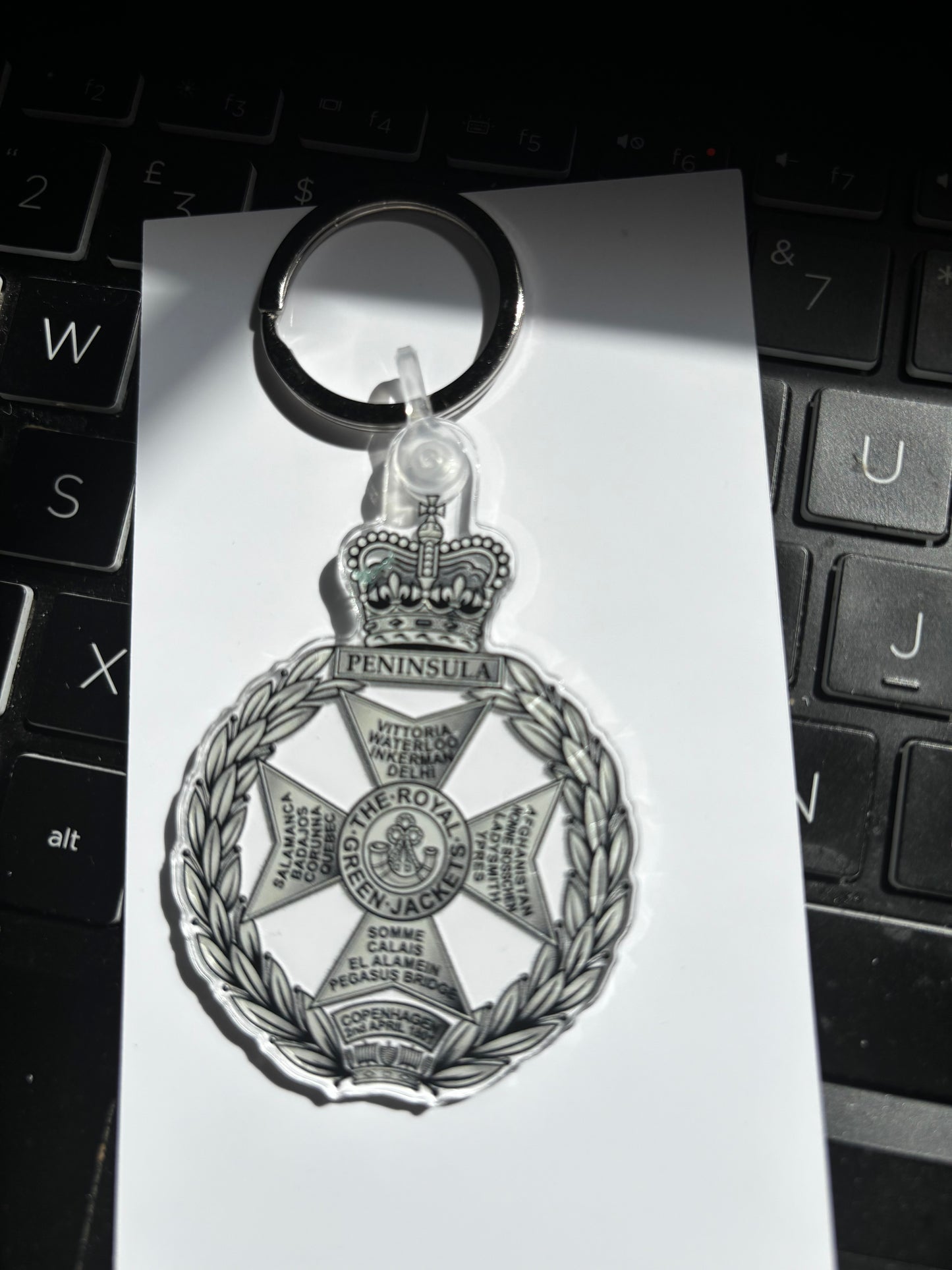Royal Green Jacket Keyring