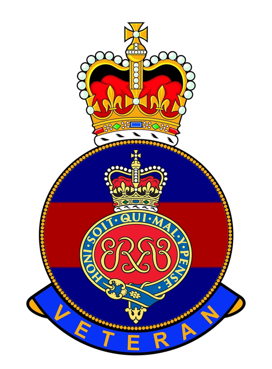 Grenadier Guards Veteran UV Printed Sticker 8cm tall